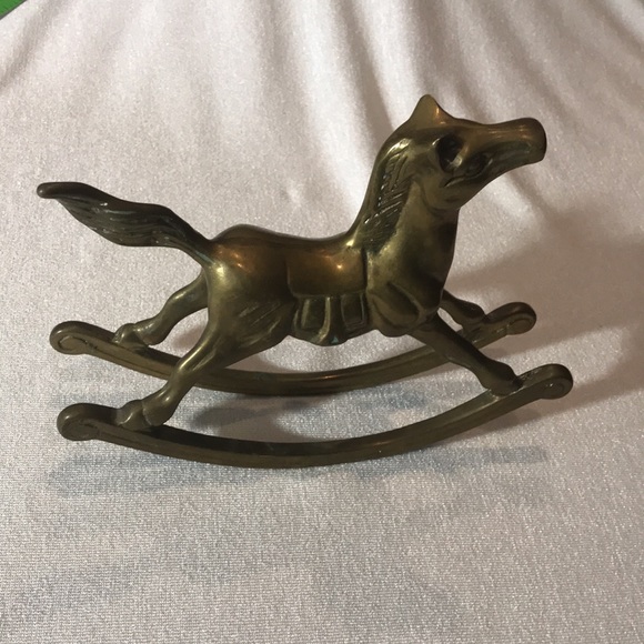 Vintage Brass Rocking Horse - Picture 11 of 11